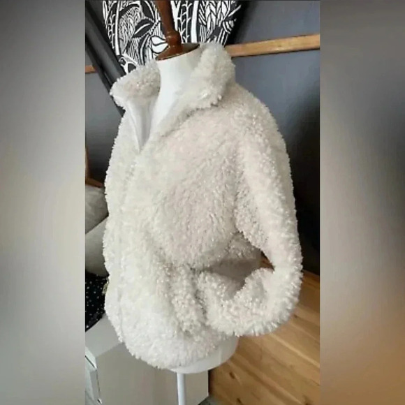 LONG SLEEVE TEDDY BEAR ZIP UP JACKET Size M - Picture 7 of 14